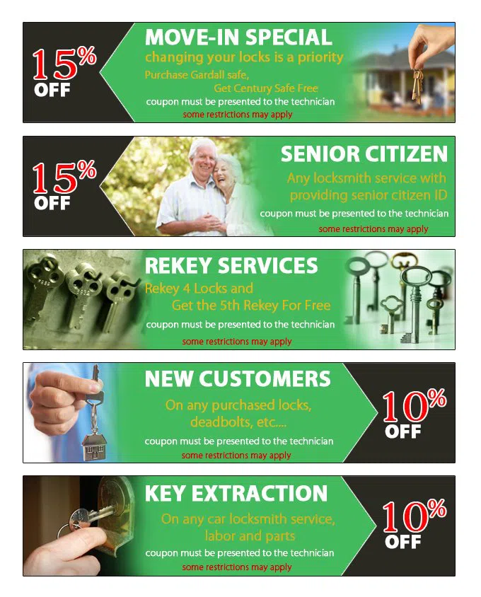 Lock Safe Services Miami, FL 305-307-5764 - coupon23-set-five